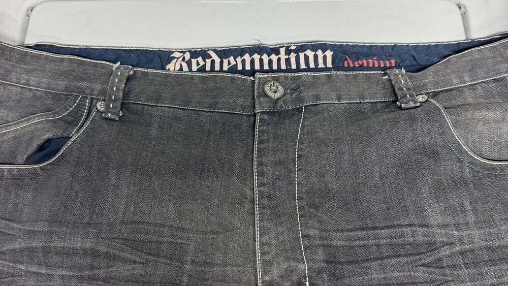 Redemption Denim Men's Gray Wash Jeans Style G702 Size 48/32